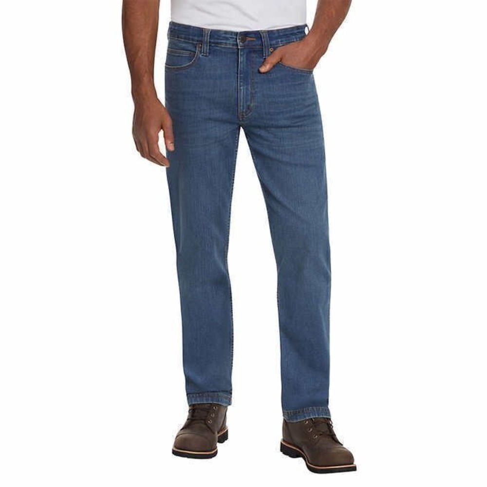 Kirkland Signature Straight Fit Jeans Mens‎ 40x34 Blue NEW Comfort Stretch Denim